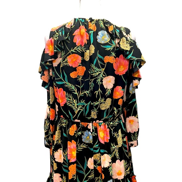 Kate Spade Floral Blooming Cold Shoulder Dress - Picture 8 of 9
